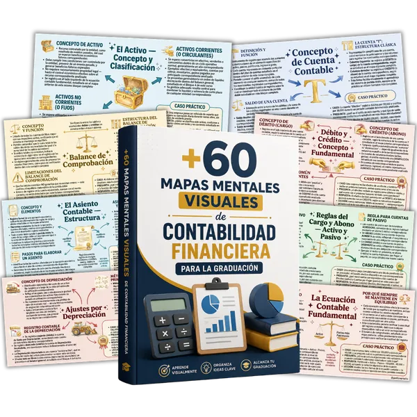 +60 Mapas Mentales de Contabilidad Financiera Visual — plan básico